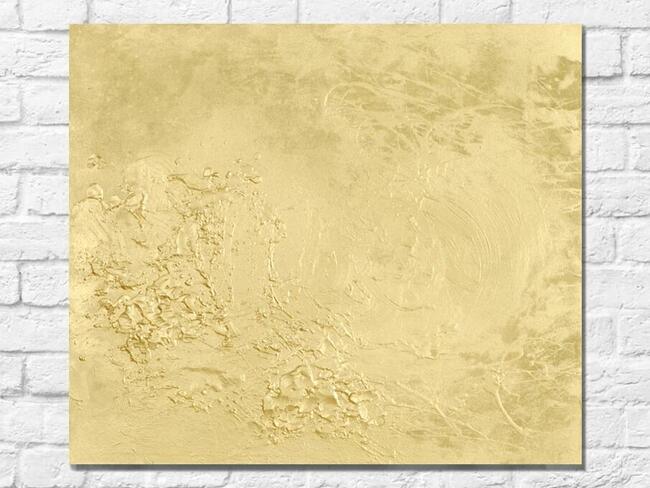 Złoty obraz abstrakcyjny 60x70cm na płycie malarskiej.