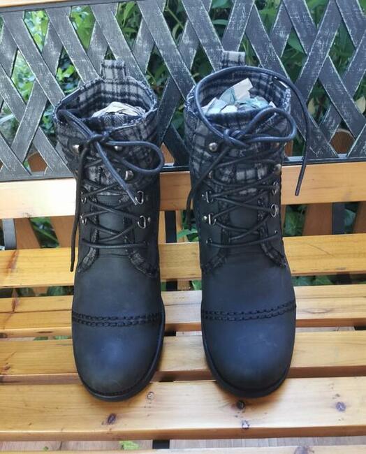 Trapery Bunker Rozm.45 Skóra Naturalna Super stan Wkładka 29