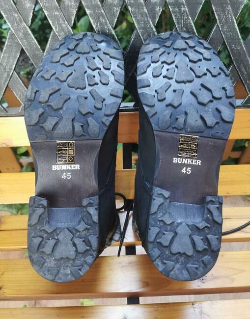 Trapery Bunker Rozm.45 Skóra Naturalna Super stan Wkładka 29