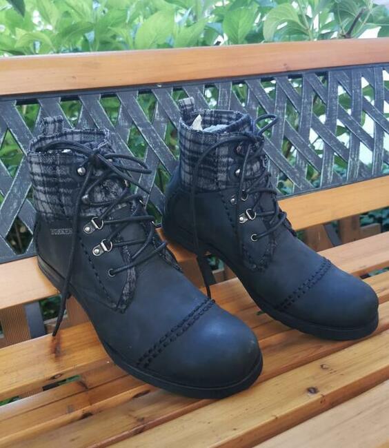 Trapery Bunker Rozm.45 Skóra Naturalna Super stan Wkładka 29