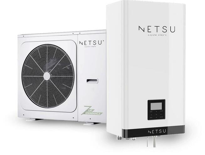 Pompa ciepła Netsu split 12kW, 7 LAT GWARANCJI - OD RĘKI