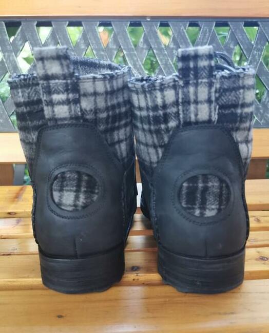 Trapery Bunker Rozm.45 Skóra Naturalna Super stan Wkładka 29