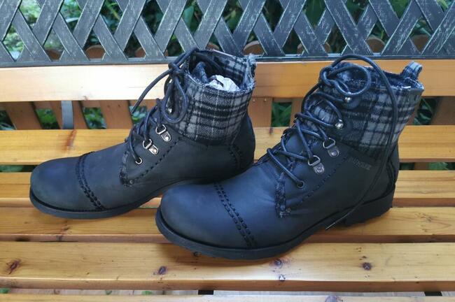 Trapery Bunker Rozm.45 Skóra Naturalna Super stan Wkładka 29