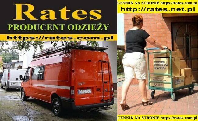 Fartuchy Robocze dla Sprzątaczek.Producent RATES Warszawa