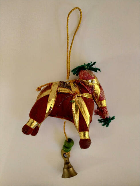 Zawieszka słonik z dzwoneczkiem