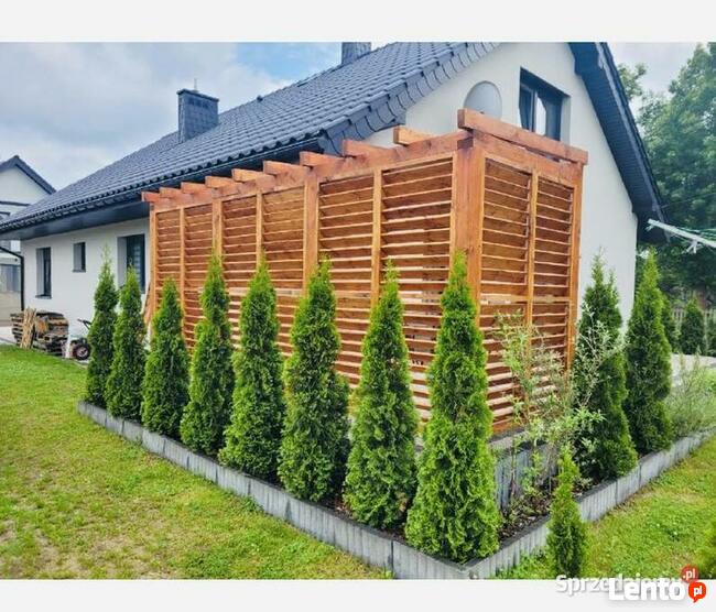 zabudowa tarasu żaluzje drewniane ruchome deseczki na wymiar