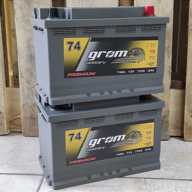 Akumulator GROM Premium 74Ah 720A EN DTR Prawy Plus