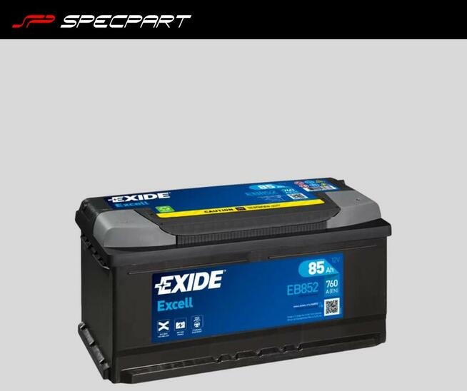 Akumulator 85Ah 760A EN Exide Excell EB852
