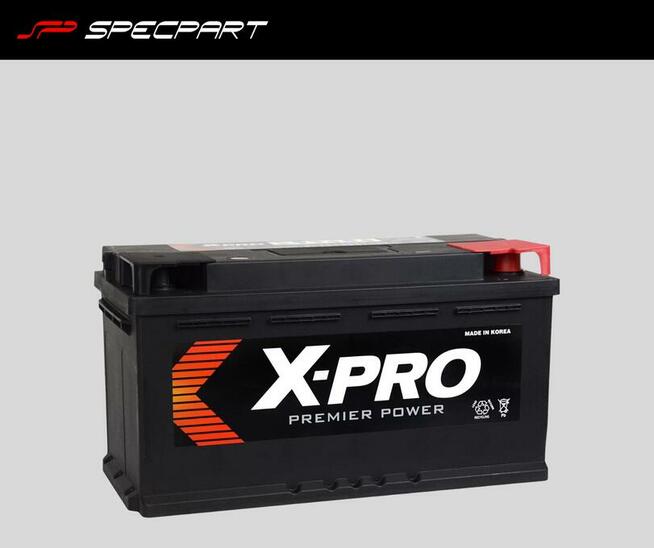Akumulator X-PRO 100Ah 850A EN Prawy Plus
