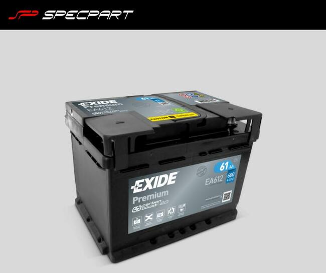 Akumulator 61Ah 600A Exide Premium EA612