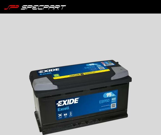 Akumulator 95Ah 800A EN Exide Excell EB950