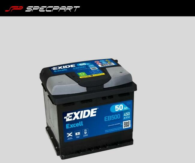 Akumulator 50Ah 450A EN Exide Excell EB500