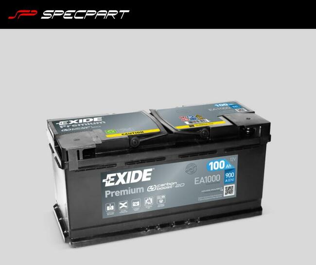 Akumulator Exide Premium 100Ah 900A EN PRAWY PLUS