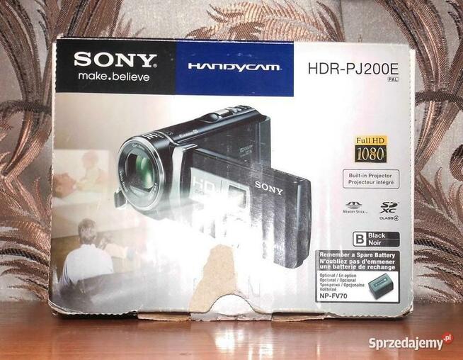 Kamera cyfrowa SONY HDR-PJ200E z projektorem(5)