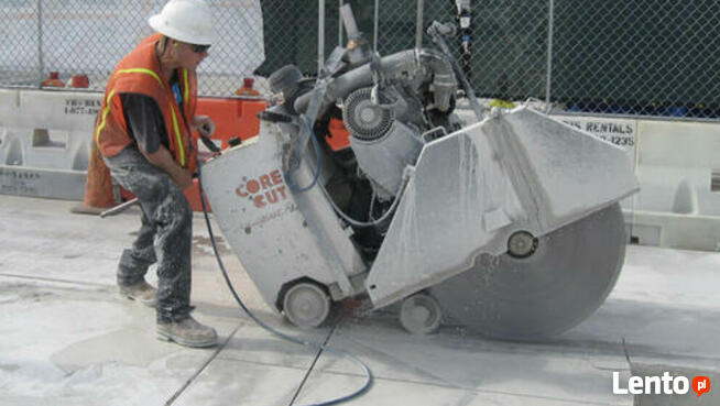 Cięcie i wiercenie betonu, cięcie posadzki, dostępni 24h/7