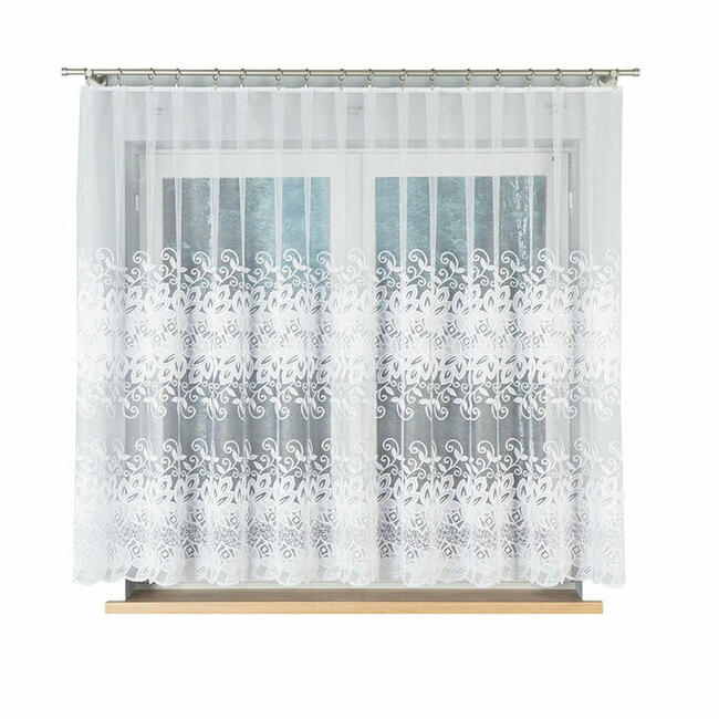 Długie firany na taras i balkon, firanki szyte na taśmie