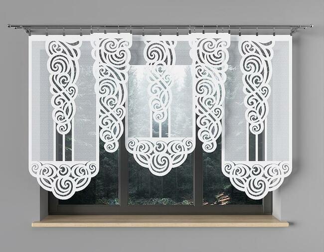 Długie firany na taras i balkon, firanki szyte na taśmie