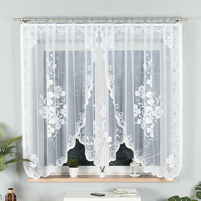 Długie firany na taras i balkon, firanki szyte na taśmie