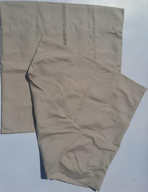 65x65 poszewka na poduszkę beżowa na zakładkę