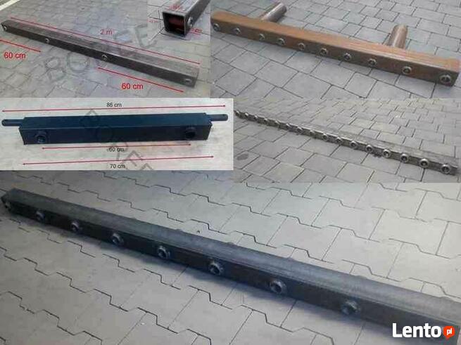 Widły do obornika belka dolna, listwa do wideł, Tur ładowacz