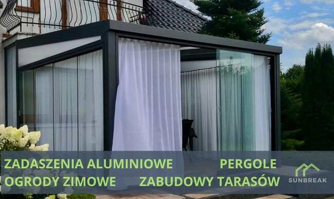 ZADASZENIE TARASOWE aluminium ogród zimowy najlepsza jakość