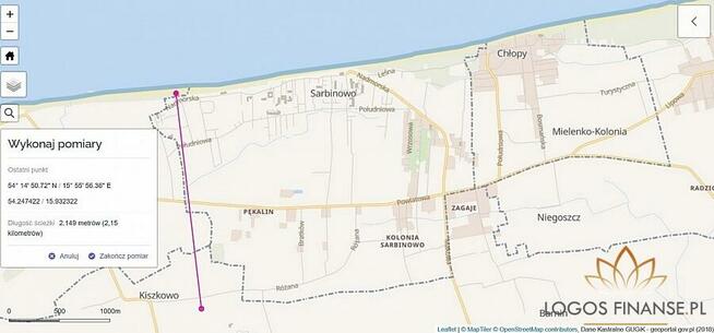 Działka budowlana Kiszkowo gm. Będzino