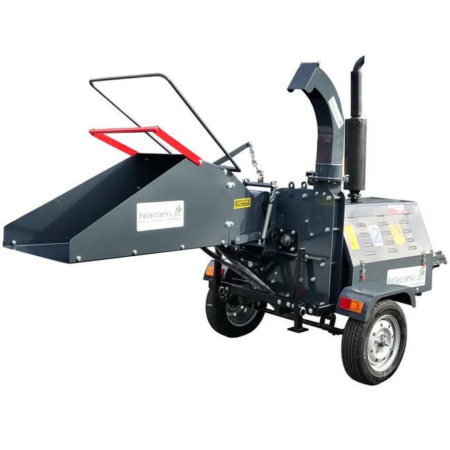 RĘBAK MOBILNY SPALINOWY Do Drewna Drzew Pni Gałęzi Shredder
