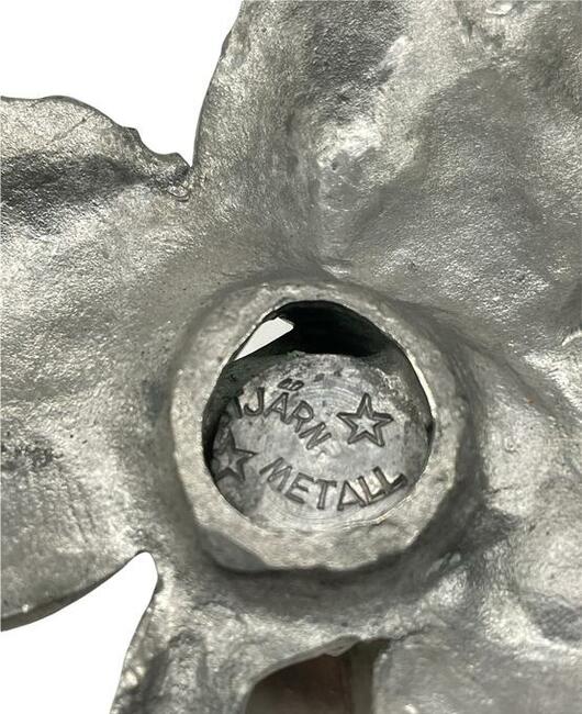 Szwedzki świecznik Stjärn Metall lata 50te