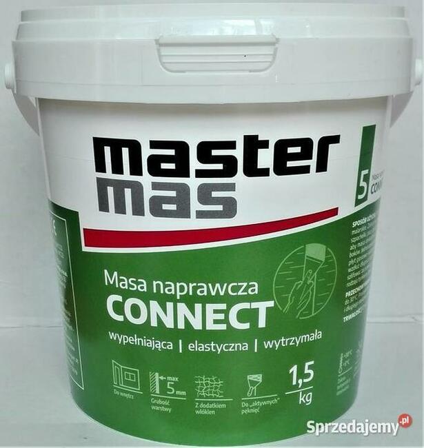 Gotowa gładź, masa naprawcza CONNECT MASTER MAS 1,5kg