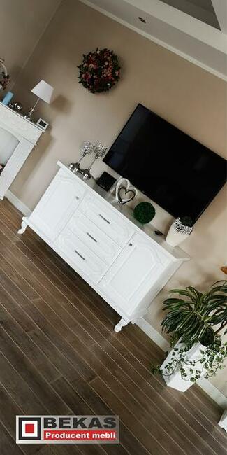 Biała Komoda 160 Prosta LOFT ludwik Biały Dąb Bekas Producen