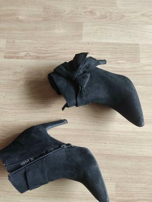 Czarne botki damskie rozm. 36!