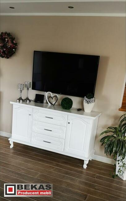 Biała Komoda 160 Prosta LOFT ludwik Biały Dąb Bekas Producen