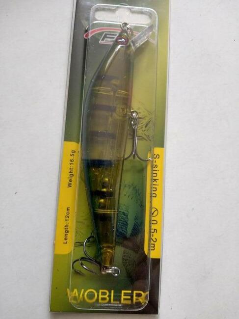 Wobler z grzechotką długość 13cm