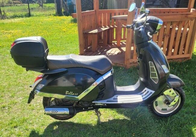 skuter retro 50cc 4T, wygodne krzesło