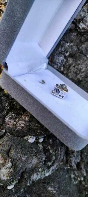 Srebrny charms zawieszka Anielskie skrzydła do bransoletka