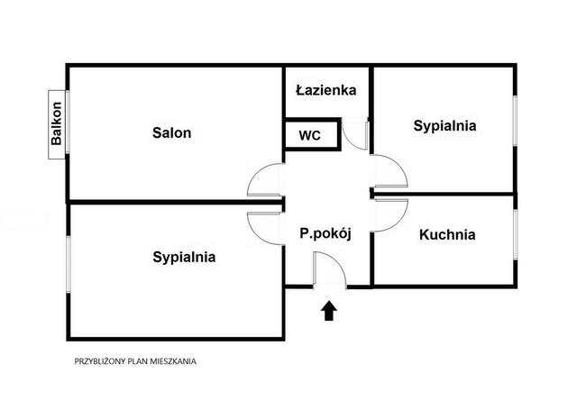 Mieszkanie 3-pok.Opole-Komprachcice do sprzedania