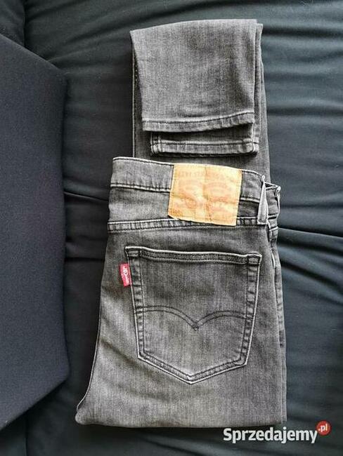 Levis 519 Skinny Fit SZARE W33-34 dopasowane JAK NOWE