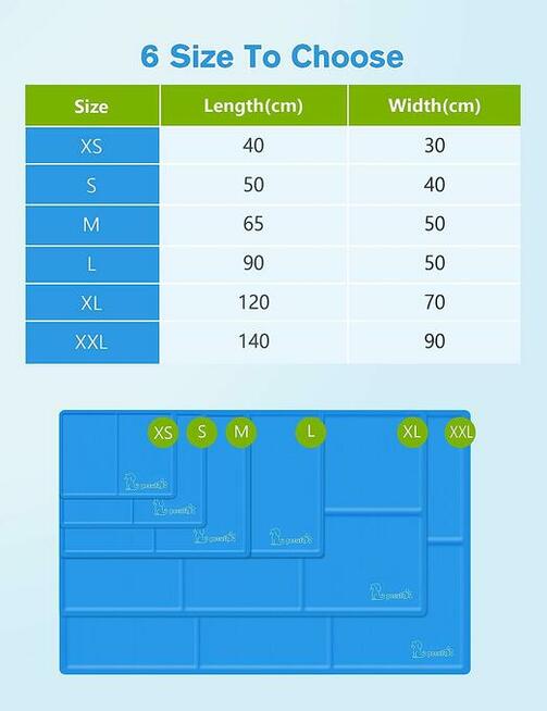 L Chłodząca mata dla psa Pecute 90x50 cm PBM-CM03