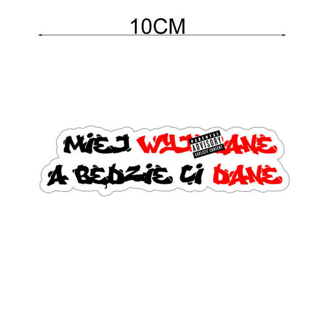 Naklejki na samochod, rower, laptop, meble, szybę.