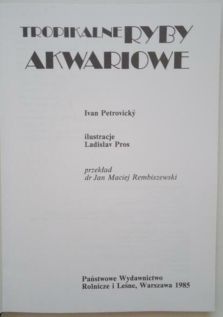 Tropikalne ryby akwariowe