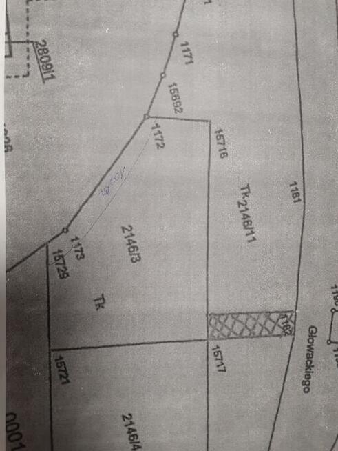 Działka 1109 m2 w Wojkowicach bud -przem.