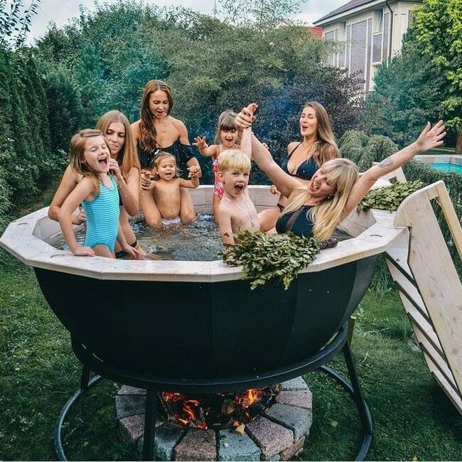 Wanna termalna SPA LAVA kocioł stalowy INOX elektryczna