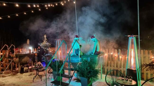 Wanna termalna SPA LAVA kocioł stalowy INOX elektryczna