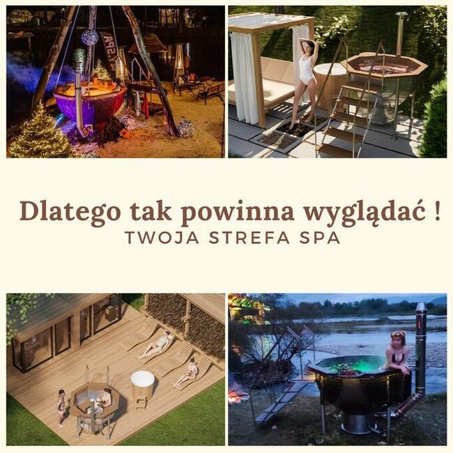 Wanna termalna SPA LAVA kocioł stalowy INOX elektryczna