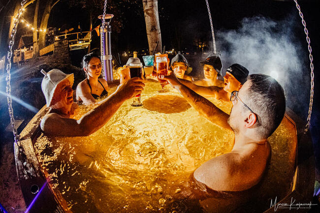 Wanna termalna SPA LAVA kocioł stalowy INOX elektryczna