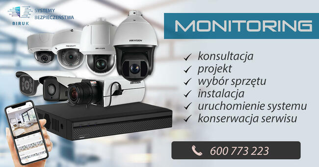 Instalacja Monitoring KONTROLA DOSTĘPU Bramy Sieć Alarm
