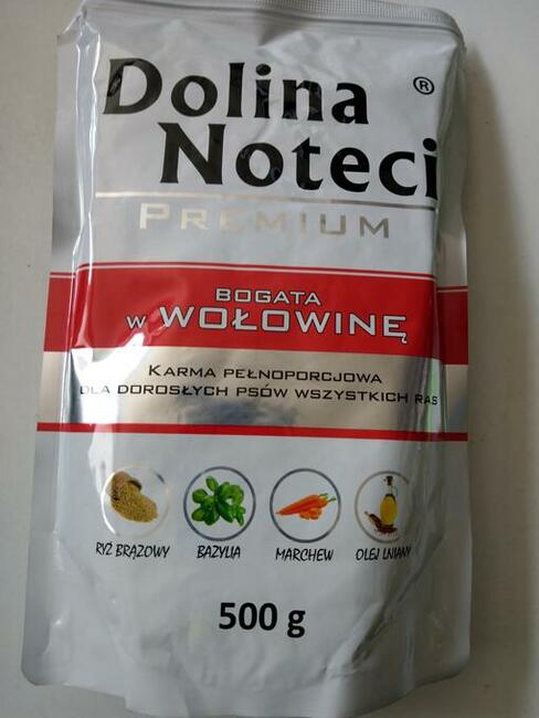 Dolina Noteci saszetki 500g karma mokra dla psów dorosłych