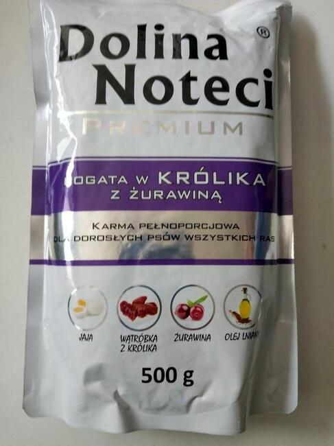 Dolina Noteci saszetki 500g karma mokra dla psów dorosłych