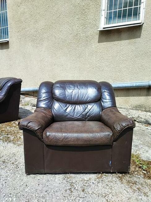 Komplet mebli skórzanych