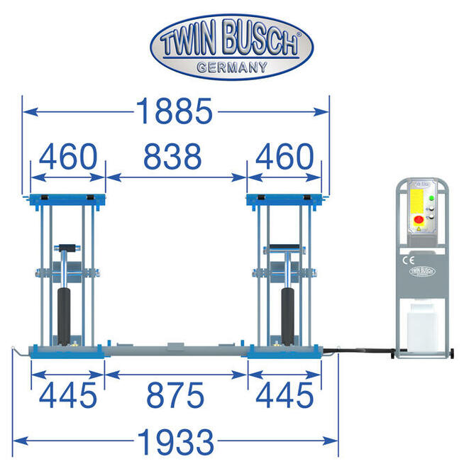 Podnośnik nożycowy MOBILNY TW S3-10E firmy Twin Busch